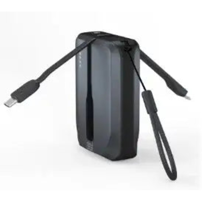 BRAVE 10000mAh Power Bank Support PD 20W and USB A 22.5W Fast Charging with Built-in 2 Output Cable BP-17