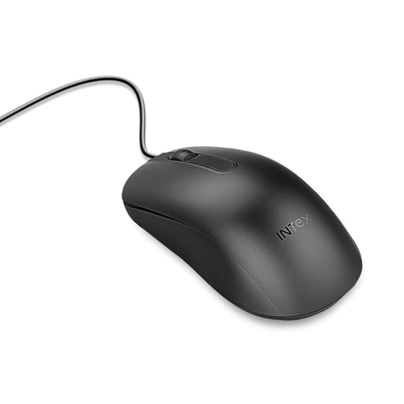 (Open Box) Intex ECO-8 USB 2.0 Wired Optical Mouse(Black)
