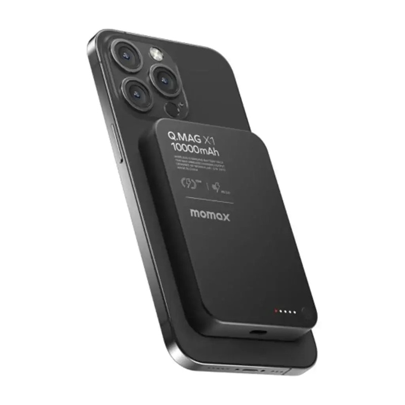 IP117AD | Momax Q.MagX110000mAhwirelessbatterypack| Black