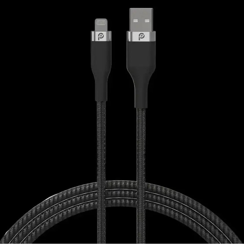 Powero+ Rapid Pro Premium Braided Cable USB-A to Lightning 1.2M – Black
