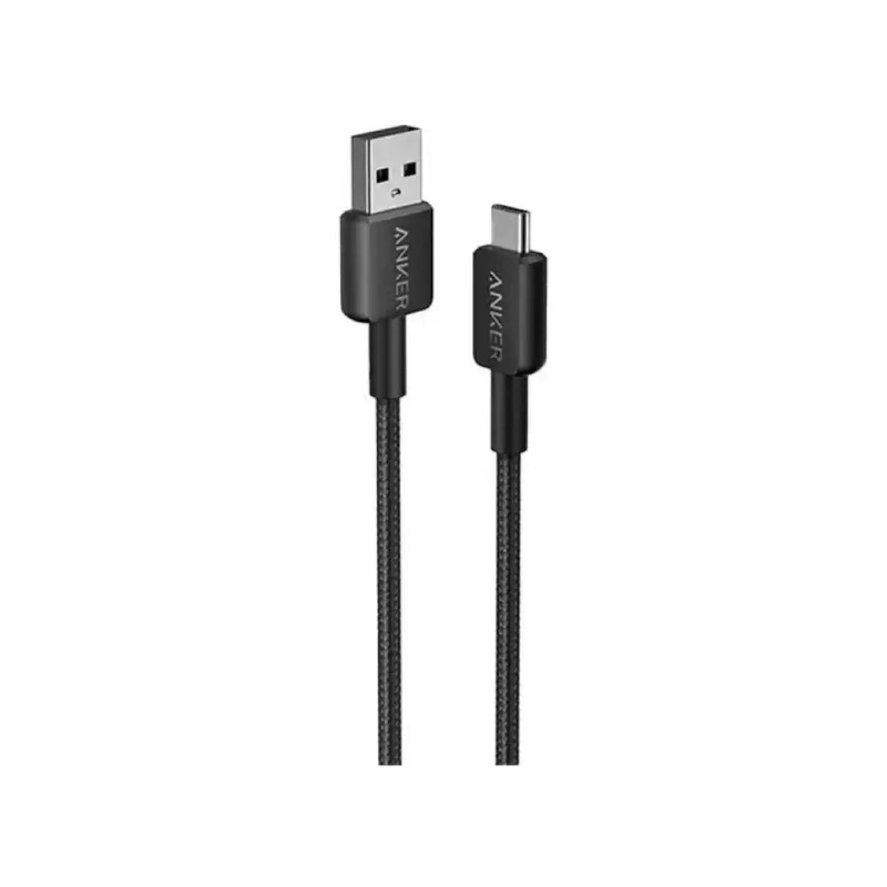 Anker 322 USB-A to USB-C Cable Braided (0.9m/3ft) A81H5H11 – Black