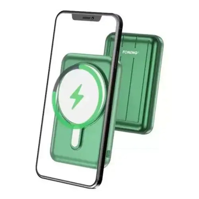 Foneng Magnetic Wireless Power Bank (10000 mAh) Q29-GRNQ29 – Green