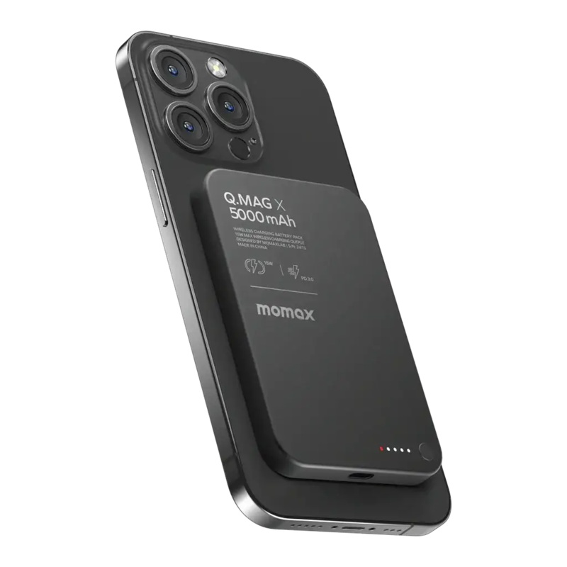 IP116AD | Momax Q.MagX5000mAhwirelessbatterypack| Black