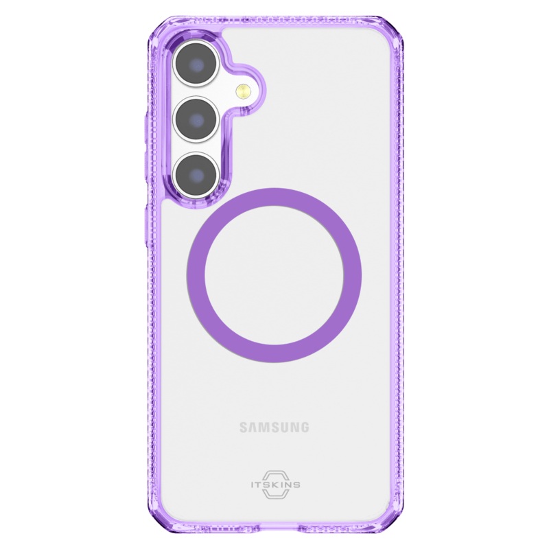 ITSkins Hybrid_R Clear MagSafe Case for Samsung Galaxy S 2025 Small