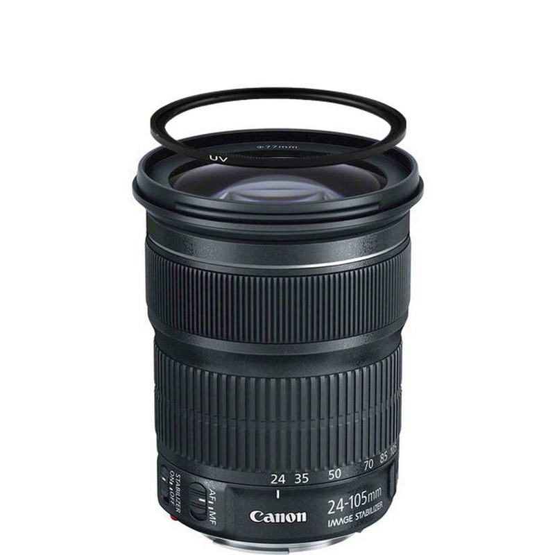 Canon EF 24-105mm f/3.5-5.6 IS STM Lens w/77mm UV Filter