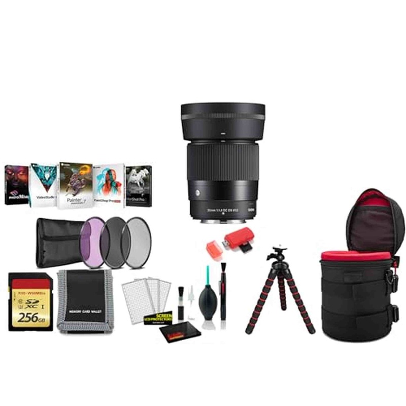 Sigma 56mm f/1.4 DC DN Contemporary Lens (Nikon Z) with Tripod and More