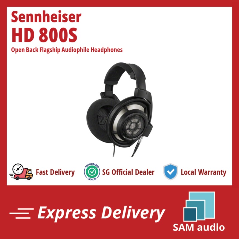 [SG] Sennheiser HD 800S (HD800S) – Open Back Flagship Audiophile Headphones