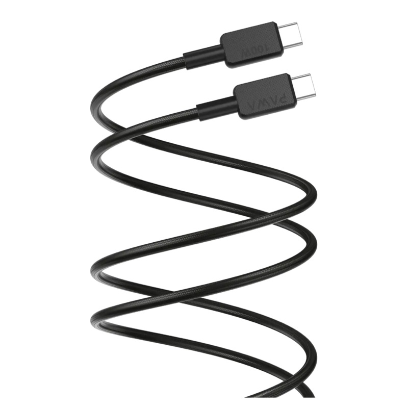Pawa El Caro Series Usb-A To Type-C Premium Braided-Black (PW-120BD3AT-BK)