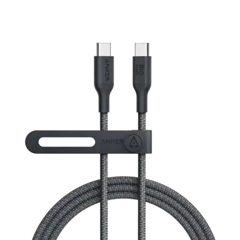 Anker 543 USB-C to USB-C 100W (Bio-Nylon) (0.9m/3ft) A80F5H11 – Black