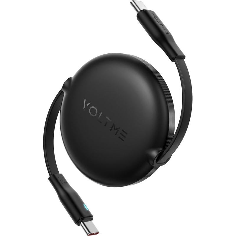 17155 | C2184H | Voltme Powe Link YoYo Cable 3A 1.0M Retractable (Dual-Way Retractable Cable) Type C to Type C | Black