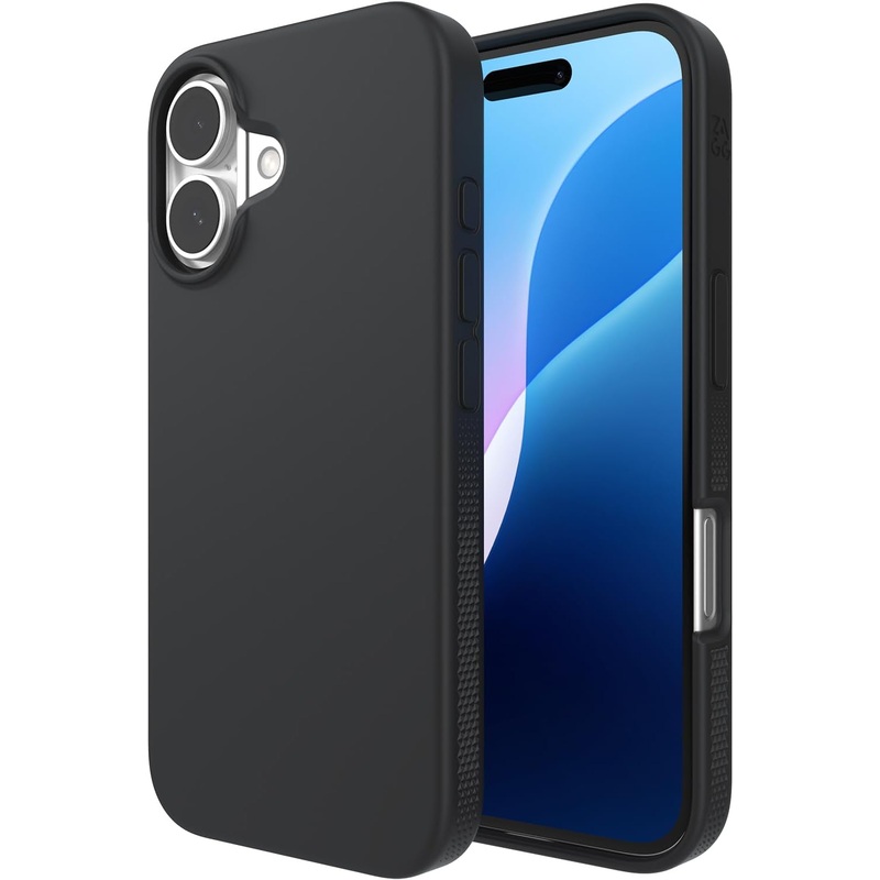ZAGG – Manhattan Snap MagSafe Case for Apple iPhone 16 – Black