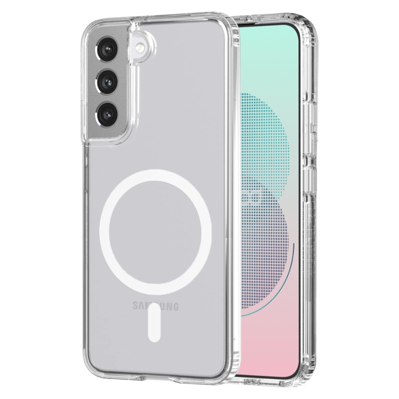 AMPD TPU / Acrylic Crystal Clear MagSafe Case for Samsung Galaxy S22 Plus Clear