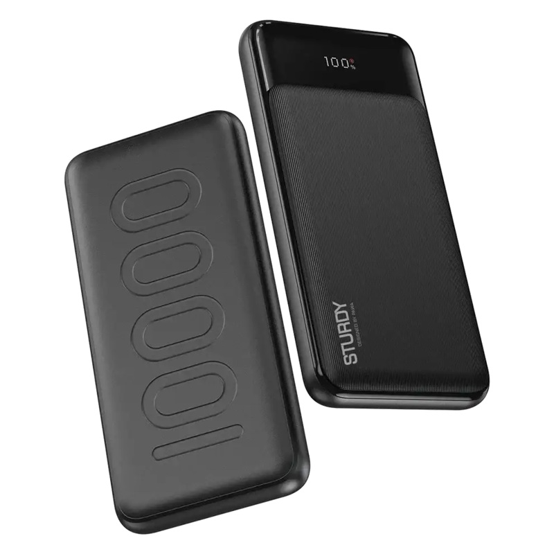 Pawa Sturdy PD20W 10000mAH Powerbank With Digital Display and Type-c Cable inside-Black