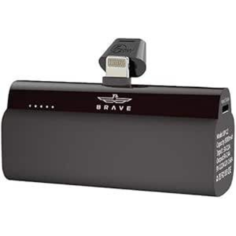 BP-12 , Brave Power Bank Plug On-L 5000mAh ,20w Lightning PD Output