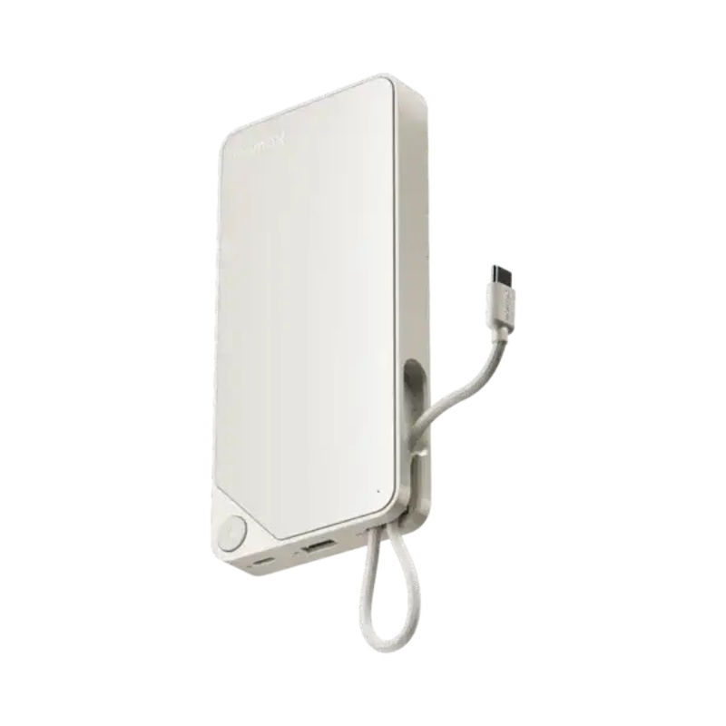 IP152W , 1-PowerXBatteryPack(10000mAh)withBuilt-inUSB-CCable(White)