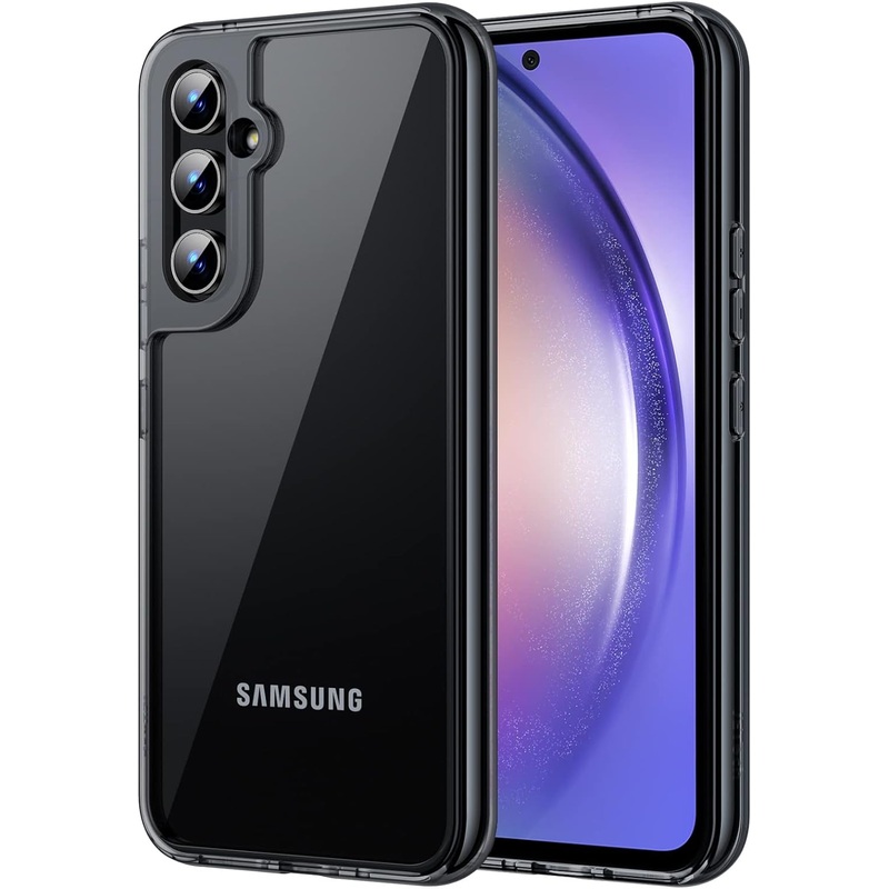 JETech  Samsung Galaxy A54 5G 6.4-Inch, Non-Yellowing Shockproof Bumper Protective Phone Cover, Anti-Scratch Hard PC Back (Black)