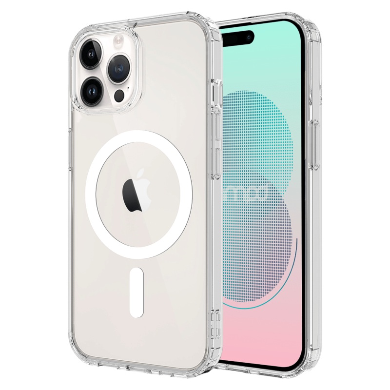 AMPD TPU / Acrylic Crystal Clear MagSafe Case for Apple iPhone 14 Pro Max Clear