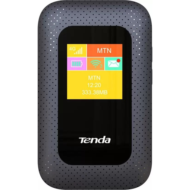 (Open Box) TENDA 4G185 3G/4G LTE Advanced 150Mbps Universal Pocket Mobile Wi-Fi Hotspot Device Data Card  (Black)