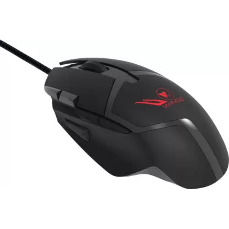 (Open Box) Wings Crosshair 205 Wired Optical Gaming Mouse  (USB 3.0, Black)