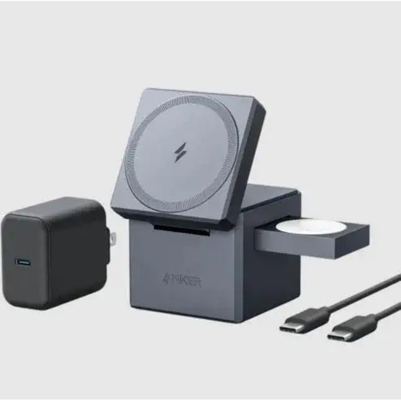 Anker 3-in-1 Cube with MagSafe -Gray Y1811KA1