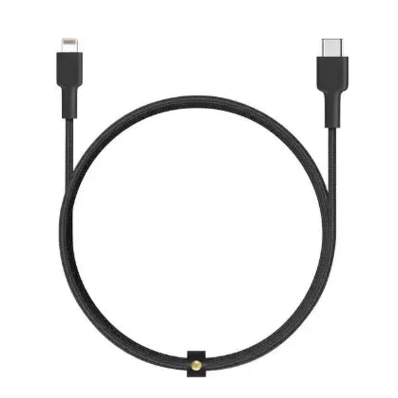 Aukey Braided Nylon Sync USB-C to Lightning Cable 0.9m – Black