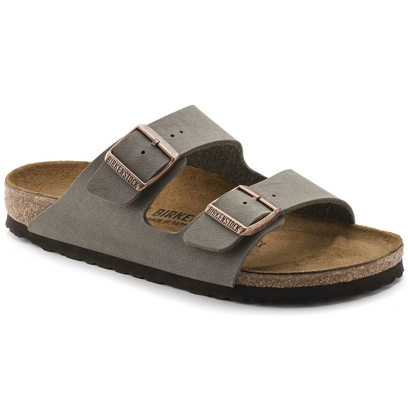 Birkenstock Arizona Sandal – Women’s Stone Birkibuc, 41.0