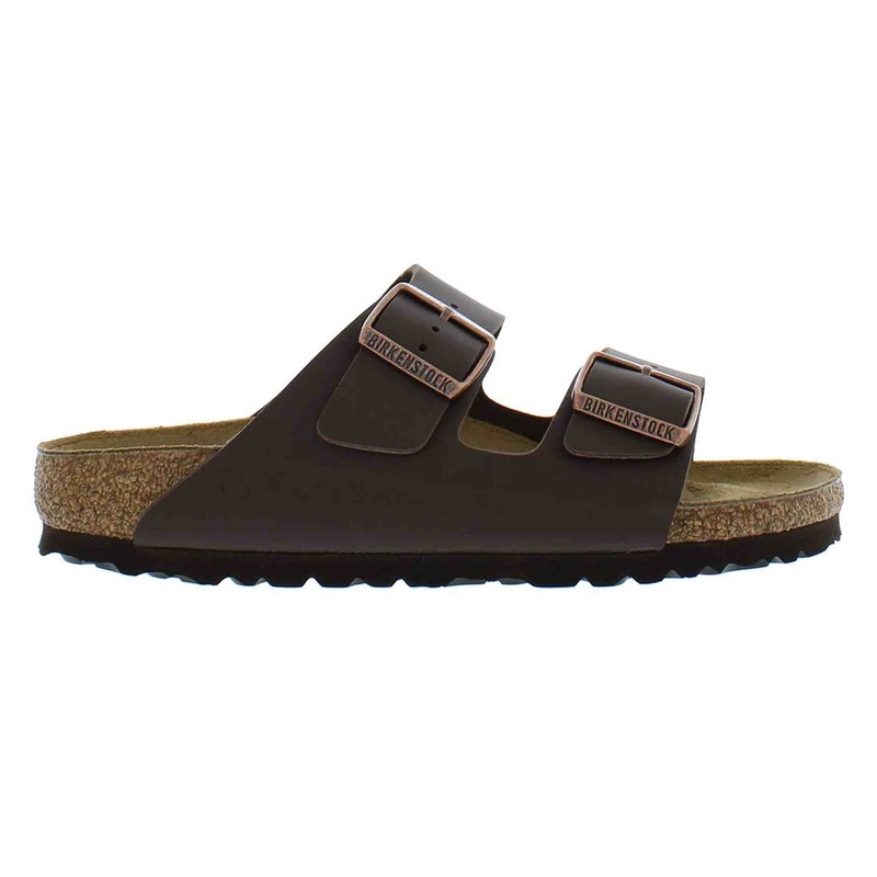Birkenstock Unisex Arizona Dark Brown Leather Sandal 40 R EU