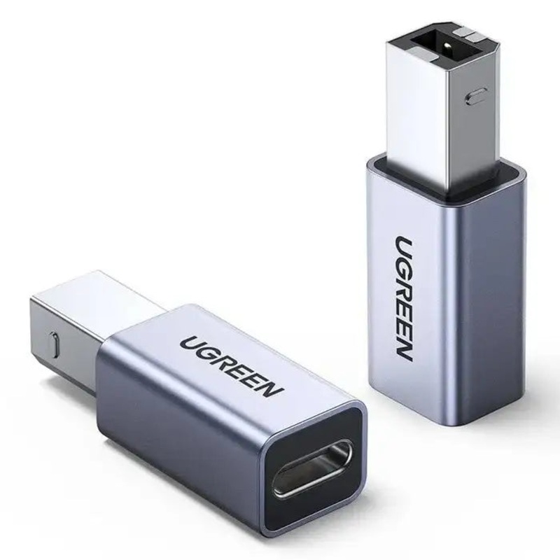 US382 | UGREEN | USB2.0 USB-C/F to USB2.0 B/M Adapter Aluminum Case US382 | 20120