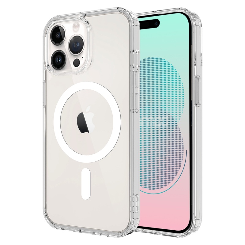 AMPD TPU / Acrylic Crystal Clear MagSafe Case for Apple iPhone 14 Pro Clear
