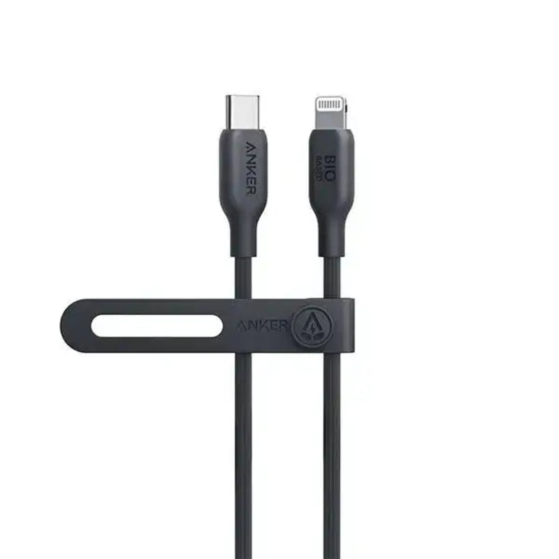 Anker 542 USB-C to Lightning Cable (Bio-Based) (0.9m/3ft) A80B1H11 – Black