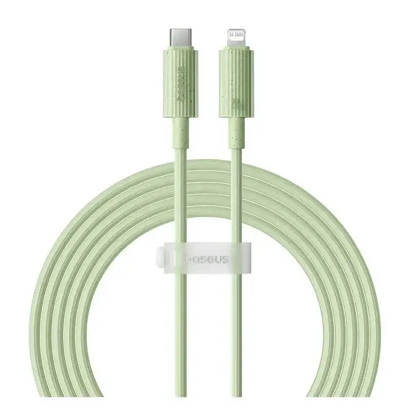 Baseus Habitat Series Fast Charging USB-C to Lightning Cable 2M – Natural Green