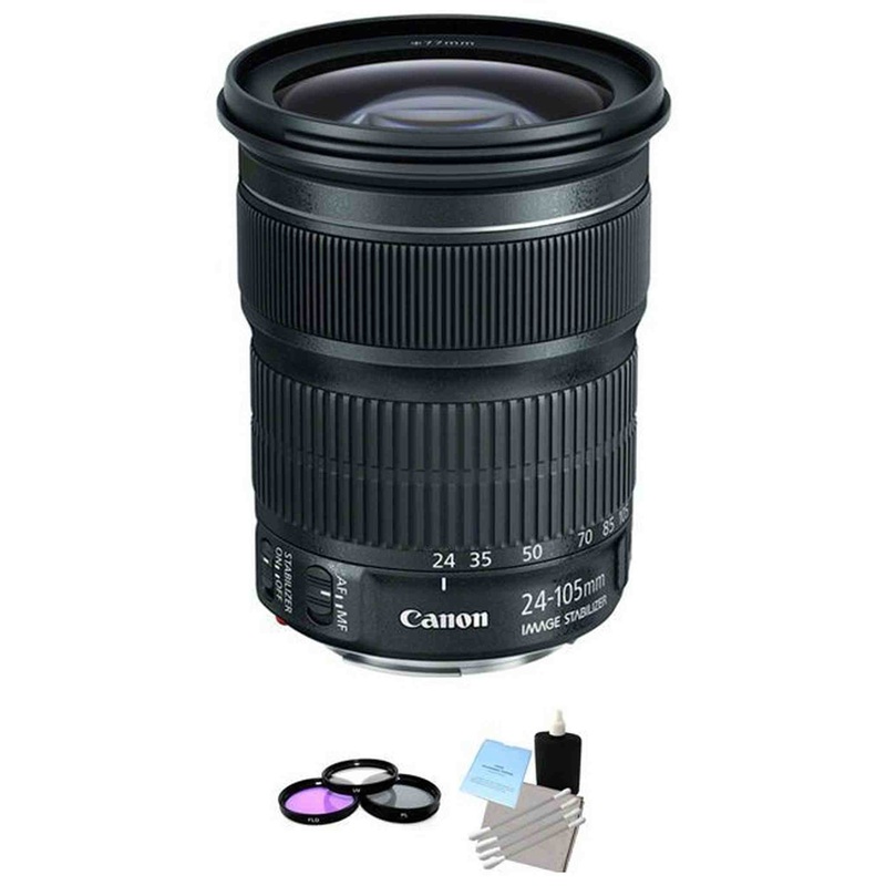 Canon EF 24-105mm f/3.5-5.6 IS STM Lens + UV Kit & Cleaning Kit