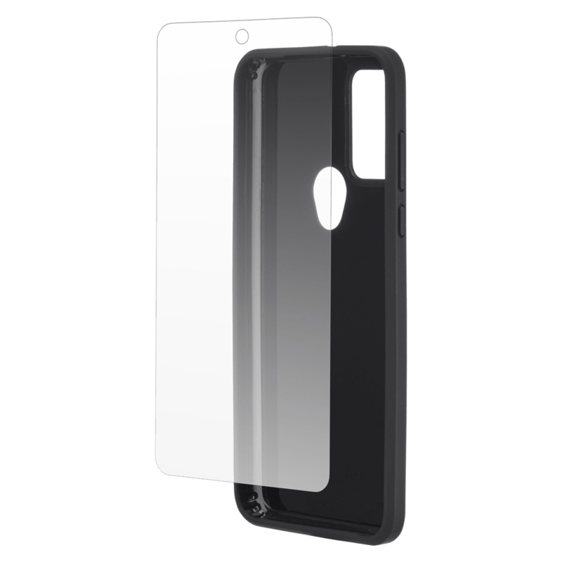 Case-Mate Protection Pack Tough Case and Glass Screen Protector for Motorola Moto G Play (2023) Black