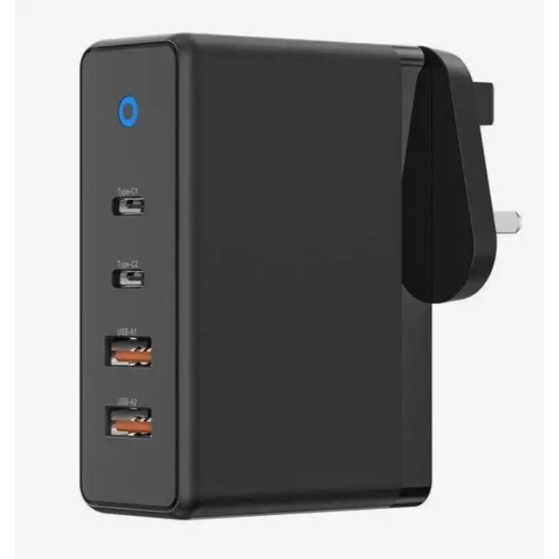 AMAZINGTHING , AT THUNDER PRO GAN 100W 2C2A WALL CHARGER , BLACK , UKTH100W