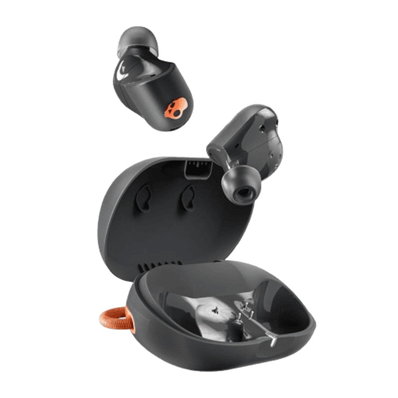 Skullcandy Sesh ANC Active in Ear Wireless Earbuds | 4 Mic Digital ANC | Black Orange