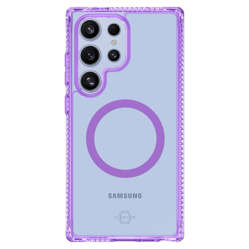 ITSkins Hybrid_R Clear MagSafe Case for Samsung Galaxy S 2025 Large