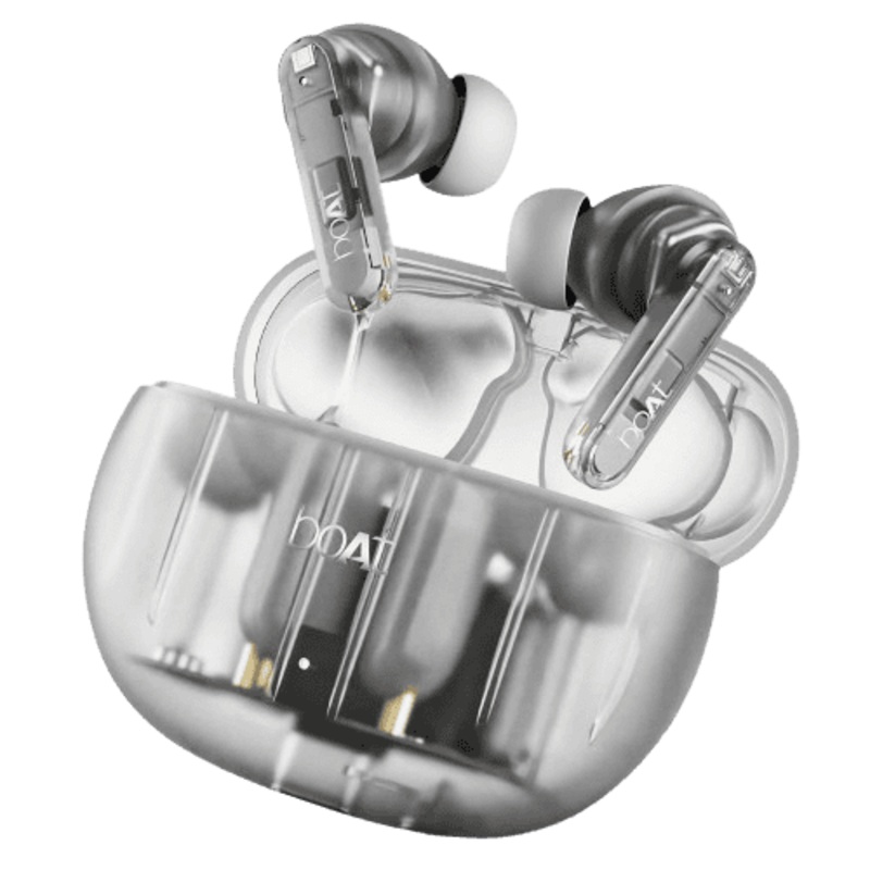 boAt Airdopes 191 ANC Bluetooth Ear Buds | Pellucid White