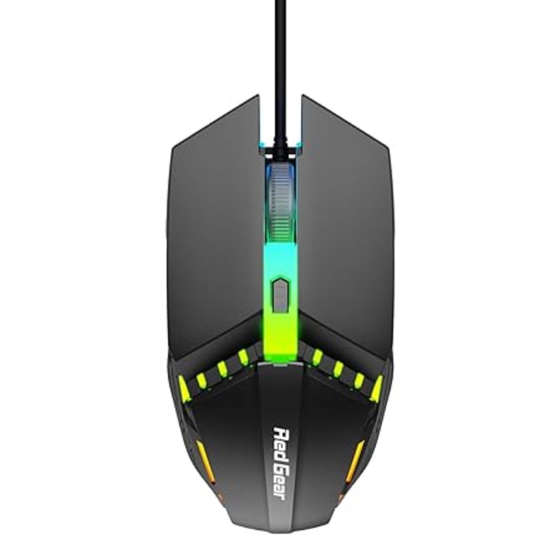 (Open Box) Redgear A-10 Wired Gaming Mouse with RGB LED, Lightweight and Durable Design, DPI Upto 2400, Compatible with Windows