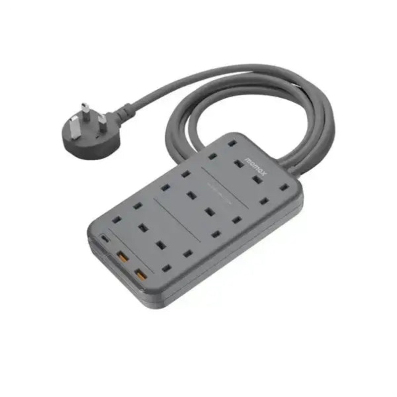 US12UKE | Momax ONEPLUG6-OutletPowerStripWithUSBONEPLUG6-OutletPowerStripWithUSB