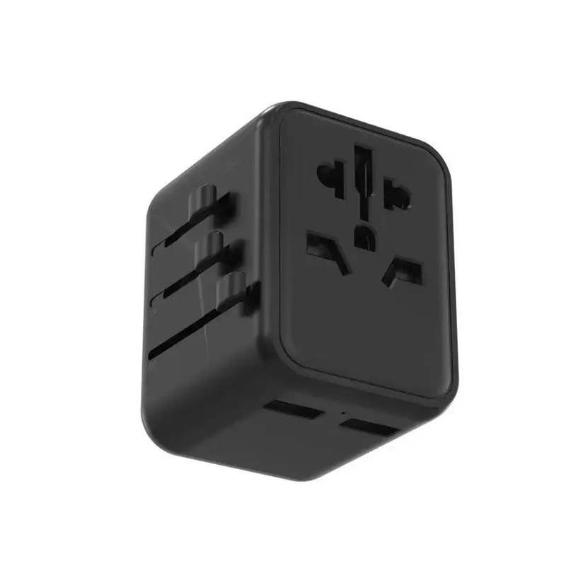 Porodo PD-12WUTA-BKPorodo Dual USB-A Universal Travel Adapter 2.4A Black