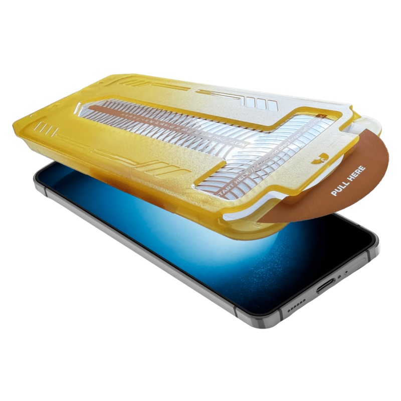 Simple $200 Guided Tempered Glass for Samsung Galaxy S 2025 Medium Clear