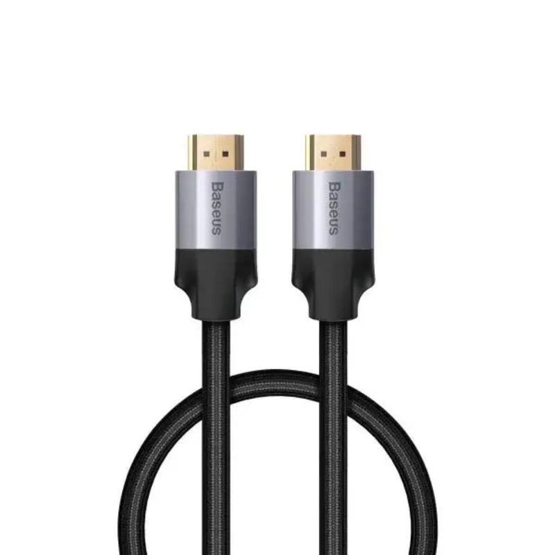 BASEUS | CAKSX-B0G | Enjoyment Series 4Khd Male To 4Khd Male Adapter Cable 1M | Dark Gray