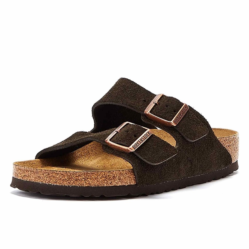 Birkenstock Men’s Heels Sandals Open Toe Sandals , Brown Marron Mocca Marron Mocca , 9 US