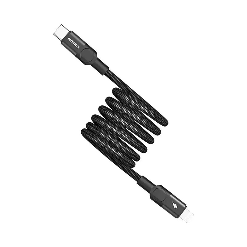 DL59D | Momax Mag.linkUSB-CtoLightningMagneticCable2m| Black