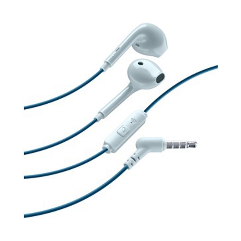 CELLULALRLINE STEREO IN-EAR EARPHONES MFI – BLUE