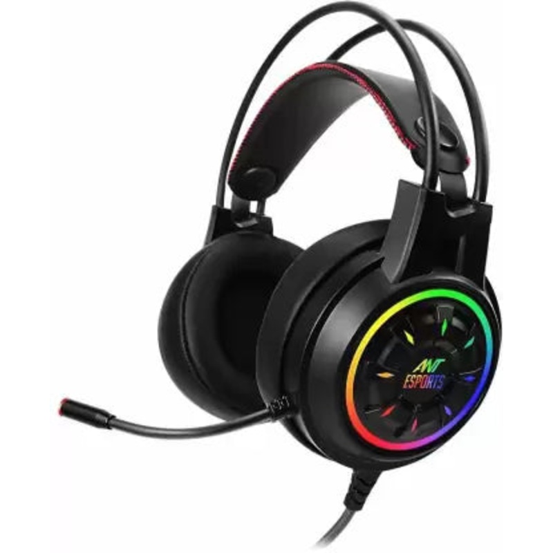 (Open Box) Ant Esports H707 HD RGB LED for PC, PS4, Xbox One Wired Gaming Headset  (Black, On the Ear)