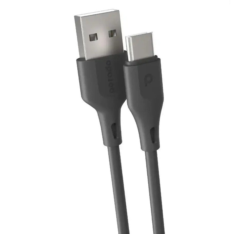 Porodo PD-U2CCC-BKPorodo new PVC Type-C to Type-C Cable (60W 2M)Black