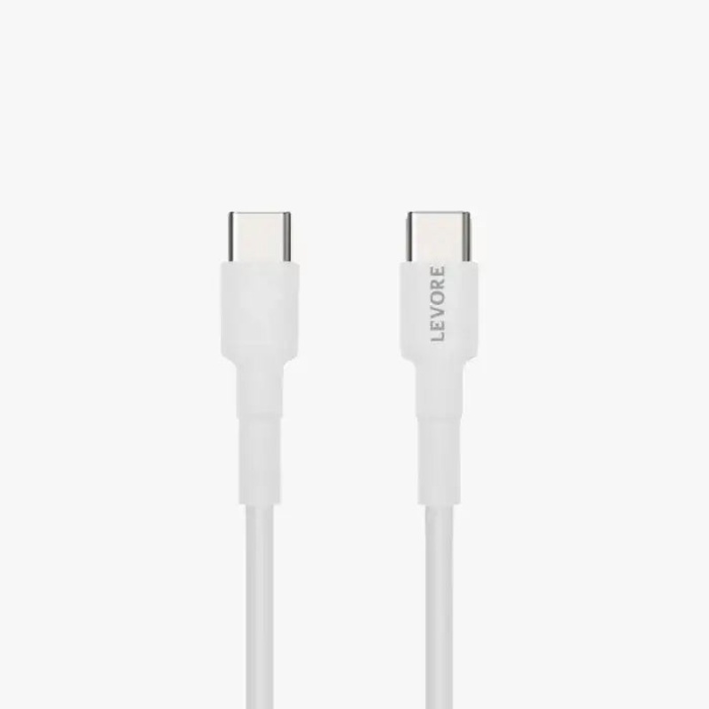 Levore USB-C to USB-C Cable 60W 1M – White