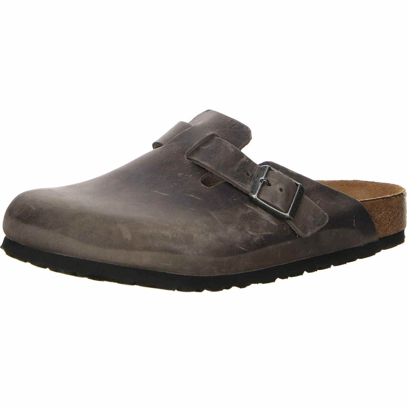 Birkenstock Oiled Leather Soft Footbed Slip On Shoes 10 B(M) US Women / 8 D(M) US Iron