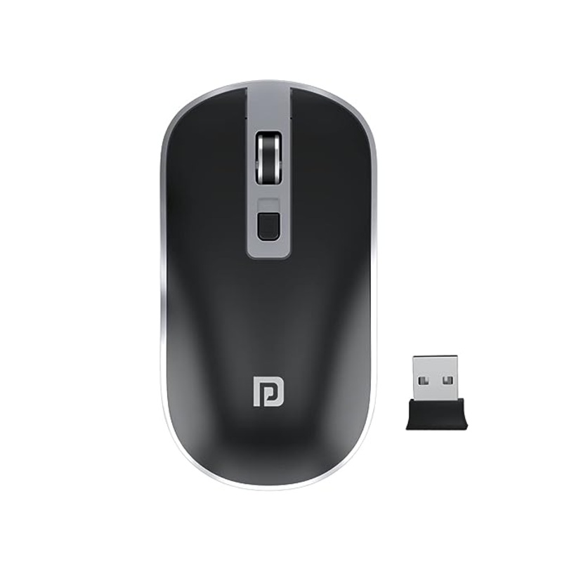 (Open Box) Portronics Toad 14 Wireless Mouse, 2.4 GHz with USB Nano Dongle, up to 1400 Adjustable DPI and Dual-Function Scroll Wheel for Laptops, PCs, MacBooks
